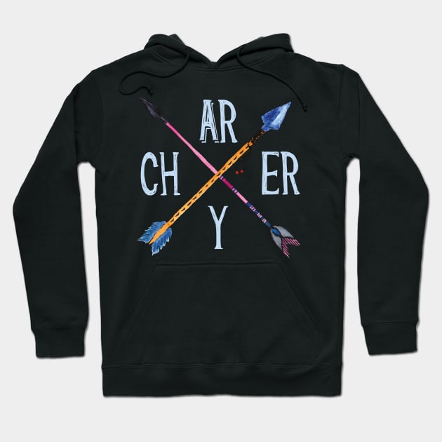 Archery Arrows Saying Hoodie by Foxxy Merch